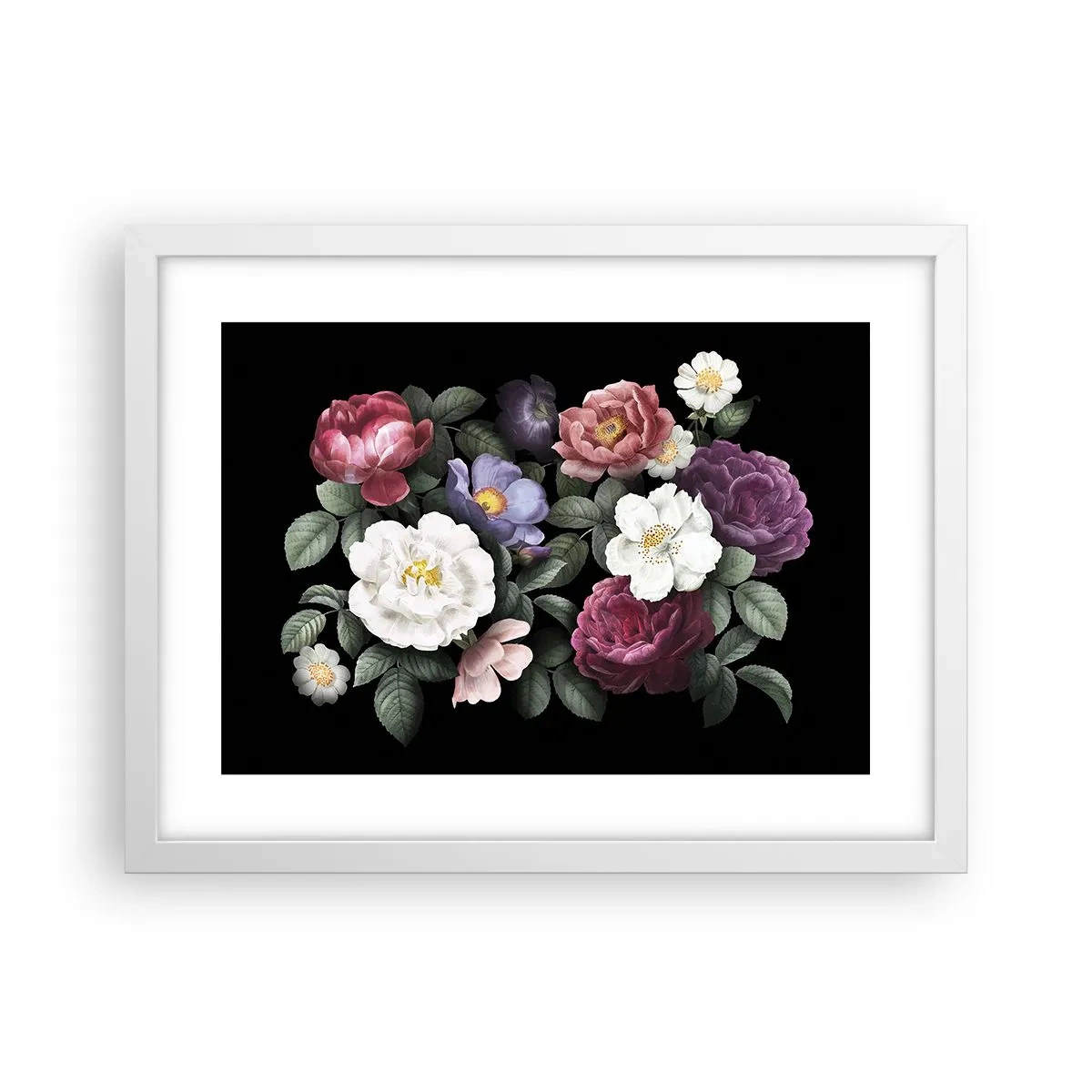 Pôster em moldura branca - Do jardim inglês - 40x30 cm