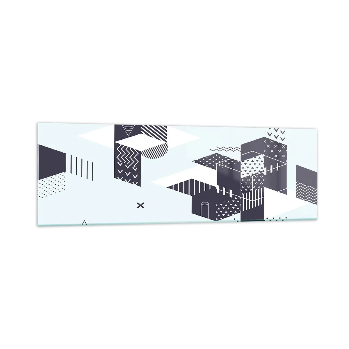 Quadro em vidro - Na alma de um matemático - 160x50 cm
