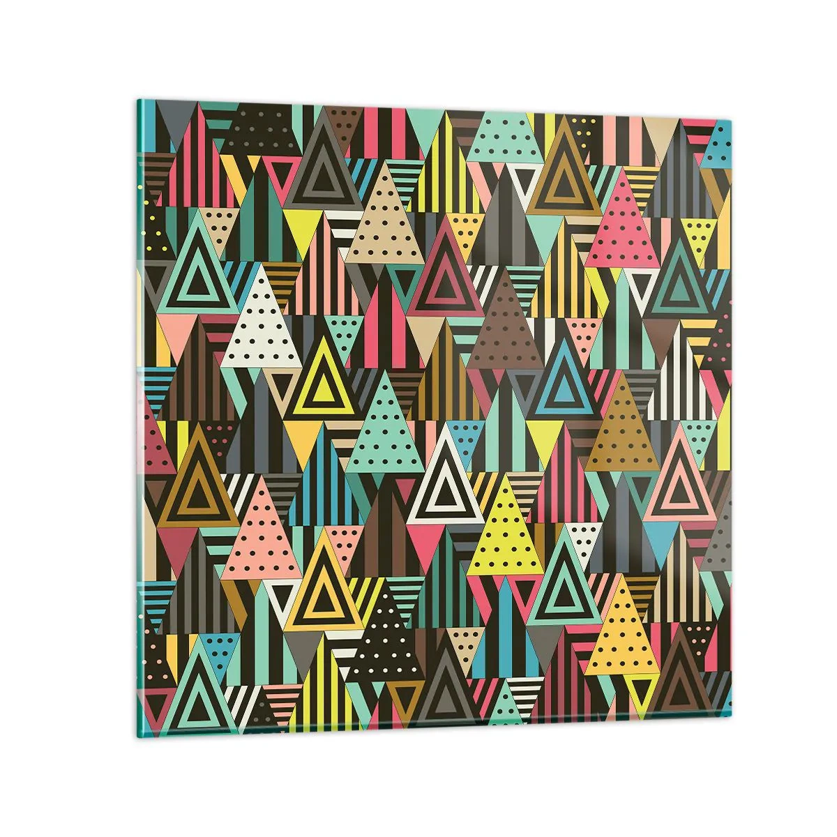 Quadro em vidro - Em ritmo para três - 50x50 cm