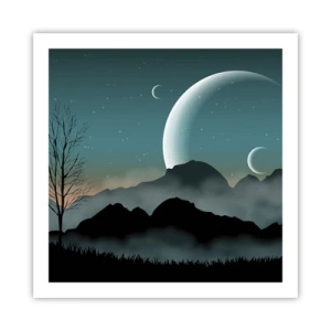 Pôster - Carnaval de uma noite estrelada - 60x60 cm