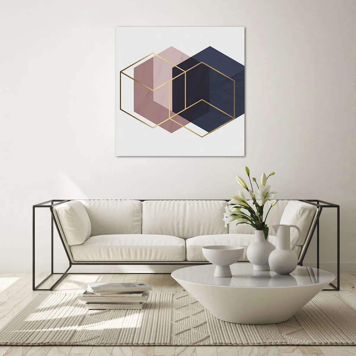 Quadro em vidro - O poder da simplicidade - 30x30 cm