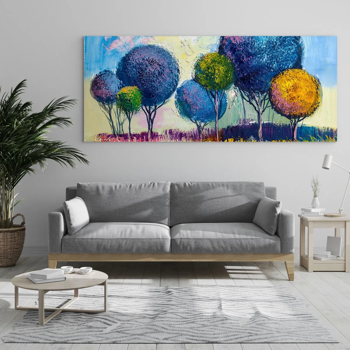 Quadro em vidro - Esfera - a forma ideal - 90x30 cm