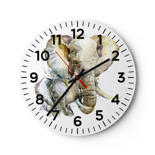 Relógio de parede - Relógio em vidro - Nada melhor do que amor de mãe - 40x40 cm