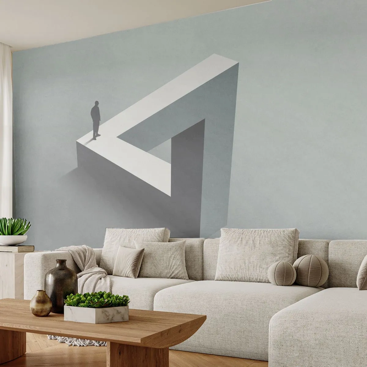 Papel de Parede Premium Sand - Mas é possível - Negócios, Industrial, Moderno - 100x70 cm