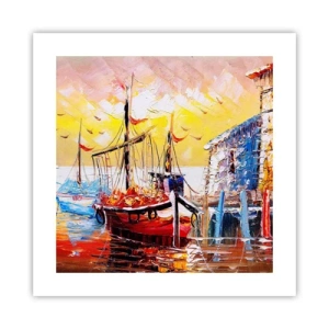 Pôster - Feliz retorno - 40x40 cm