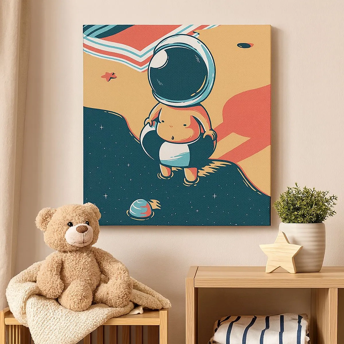 Quadro em tela - De uma perspetiva diferente - 30x30 cm