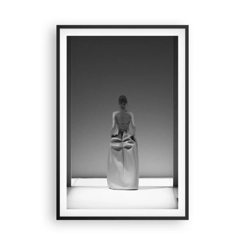 Pôster com moldura preta - Simplicidade refinada - 61x91 cm