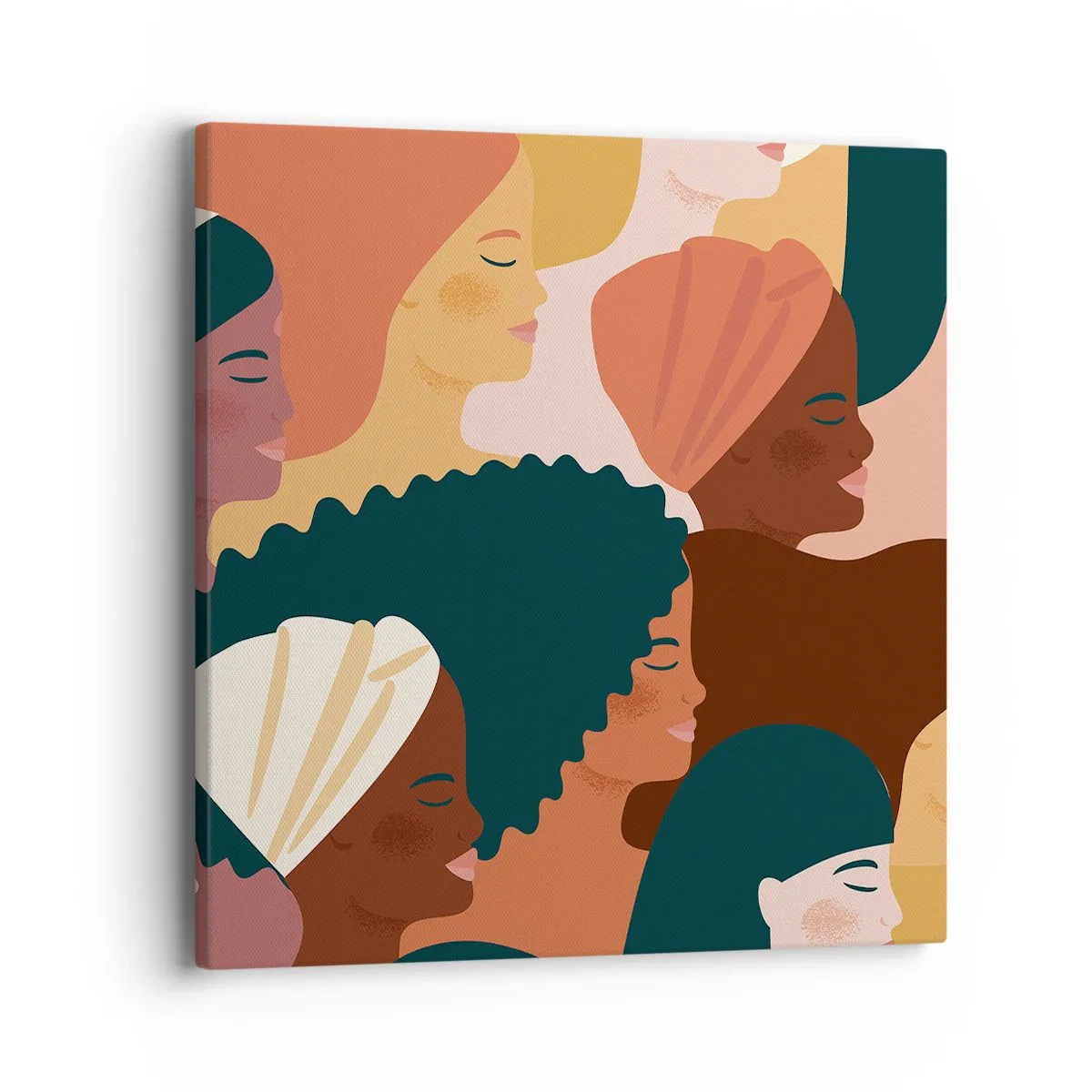 Quadro em tela - Apenas feminilidade - 40x40 cm