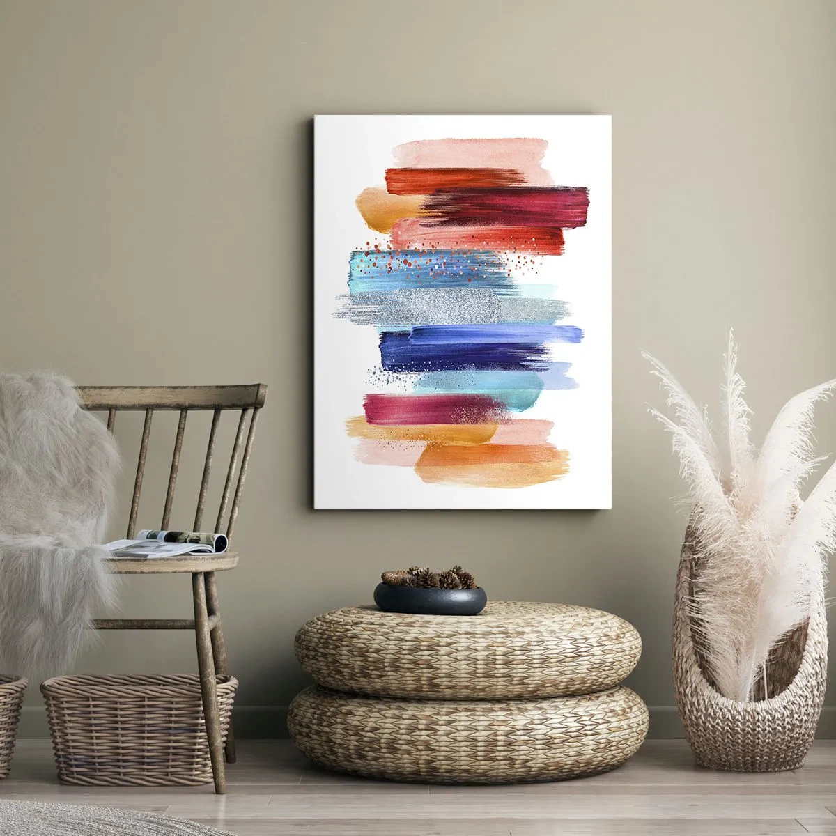 Quadro em tela - Para cima e para baixo - 45x80 cm