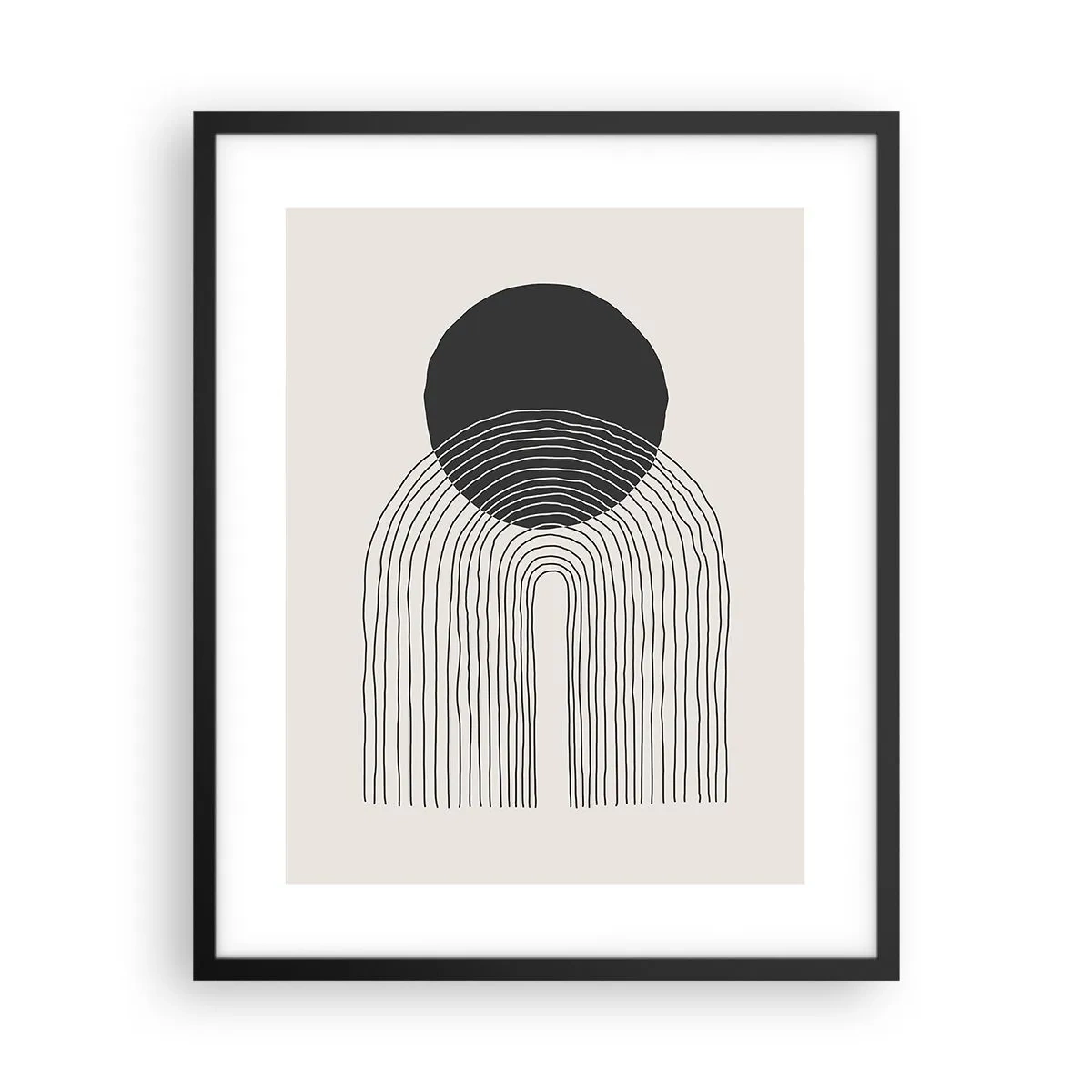 Pôster com moldura preta - Tremores e confiança - 40x50 cm