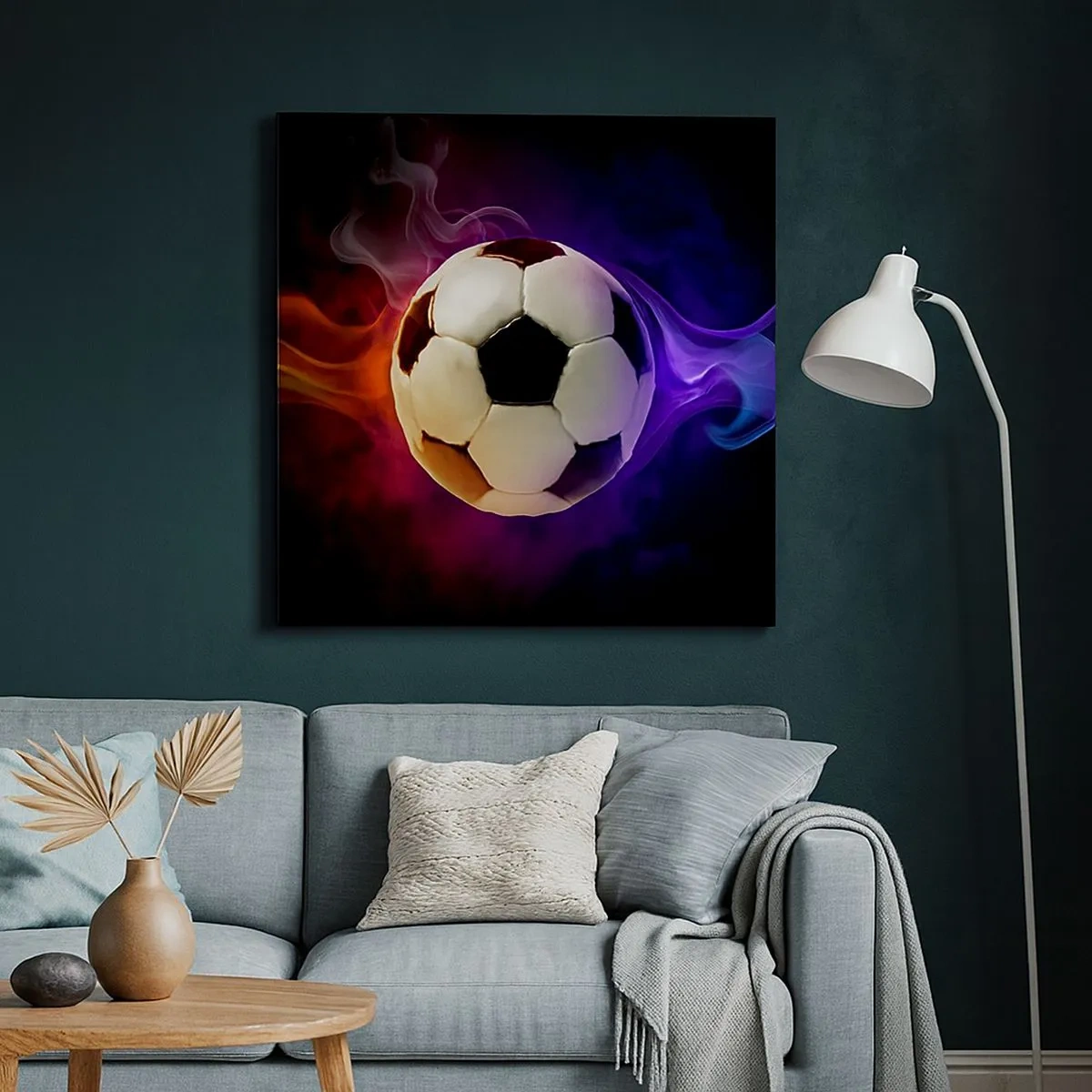 Quadro em tela - O poder mágico do jogo - 30x30 cm