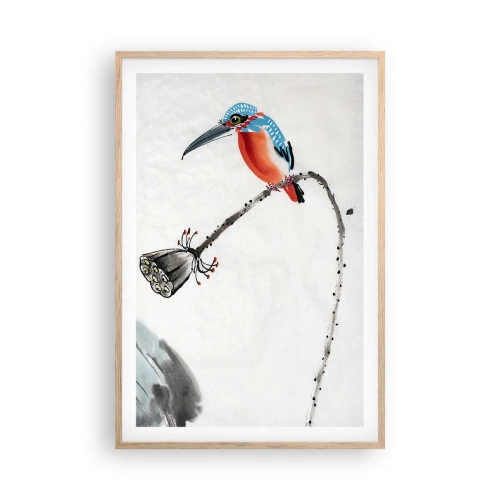 Pôster com moldura de carvalho claro - A vida do prado - 61x91 cm