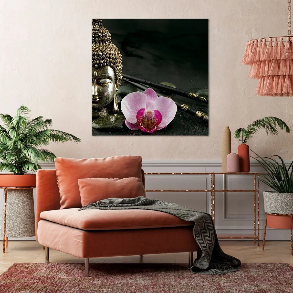 Quadro em tela - Harmonia entre sabedoria e beleza - 70x70 cm