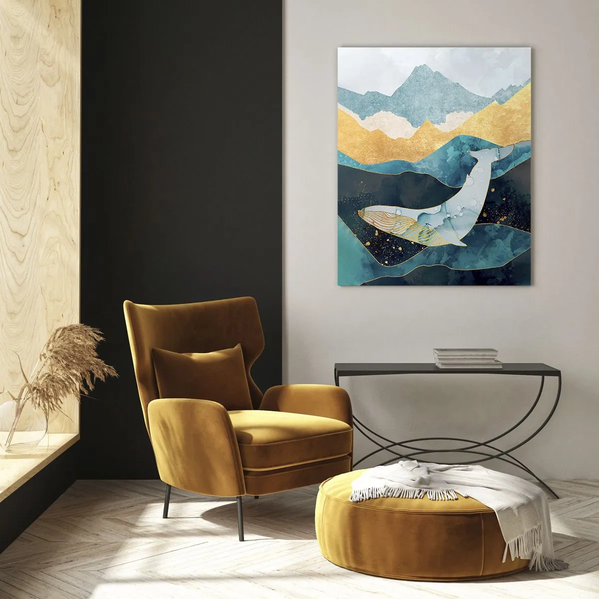 Quadro em vidro - A beleza fresca do norte - 50x70 cm