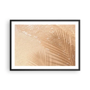 Pôster com moldura preta - A sombra de um verão quente - 70x50 cm