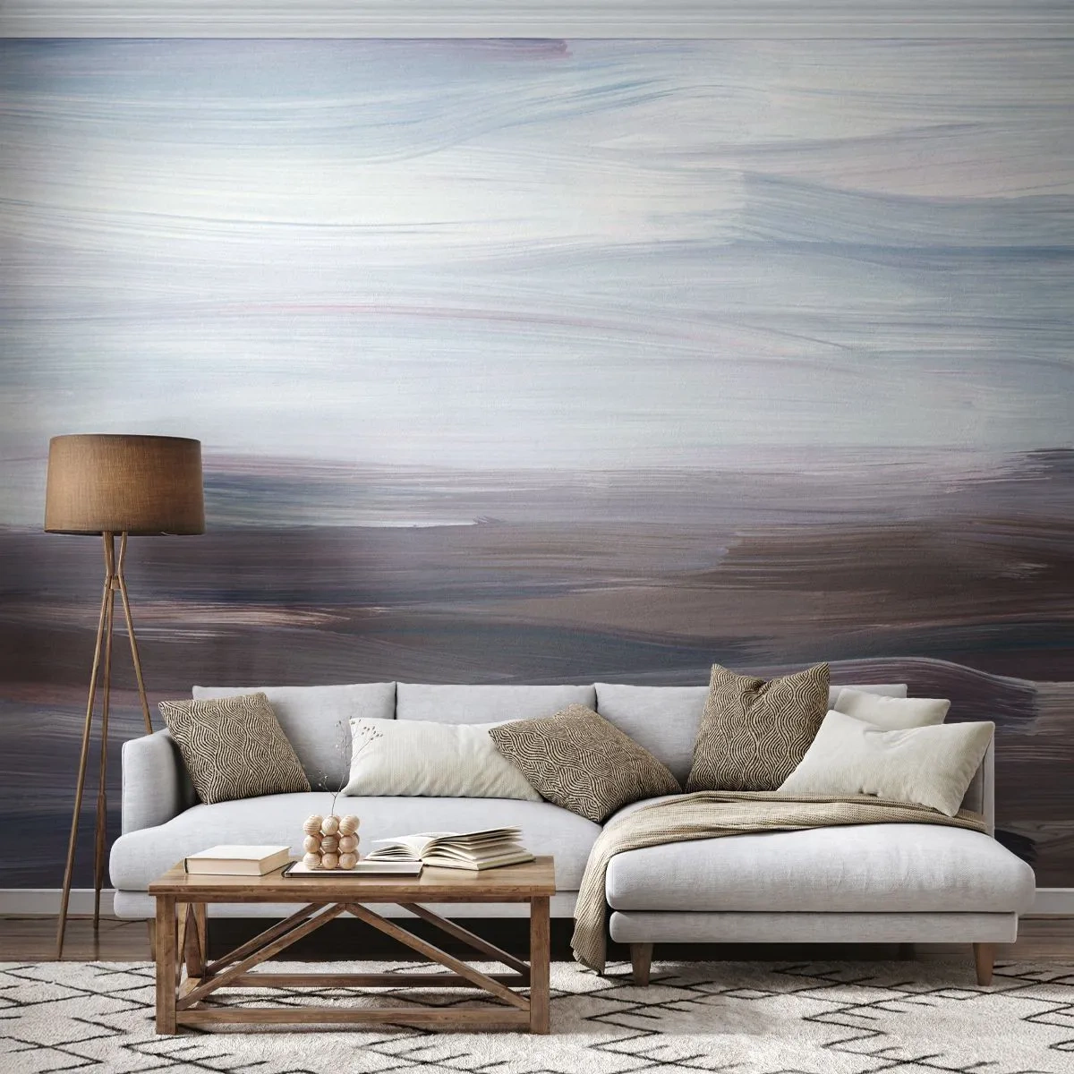 Papel de Parede Premium Sand - Elementos: água - Pintar, Pedaço, Minimalismo - 100x70 cm