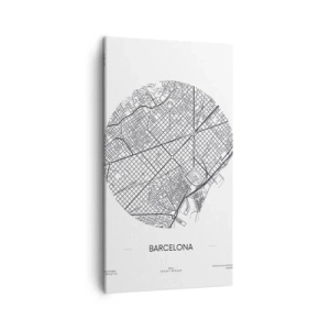 Quadro em tela - Anatomia de Barcelona - 45x80 cm