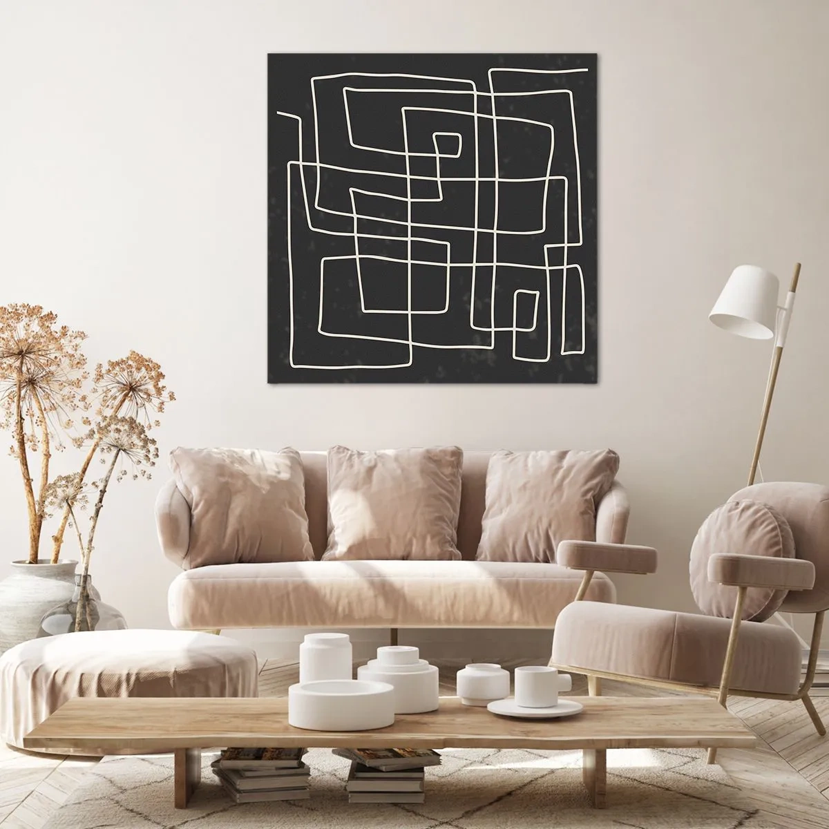 Quadro em tela - Não é tão simples - 60x60 cm