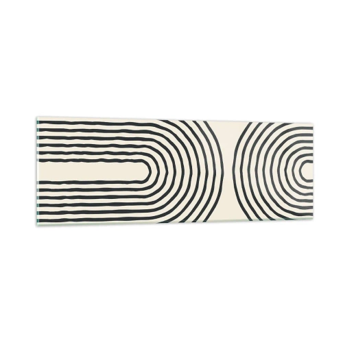 Quadro em vidro - Em um momento... - 90x30 cm