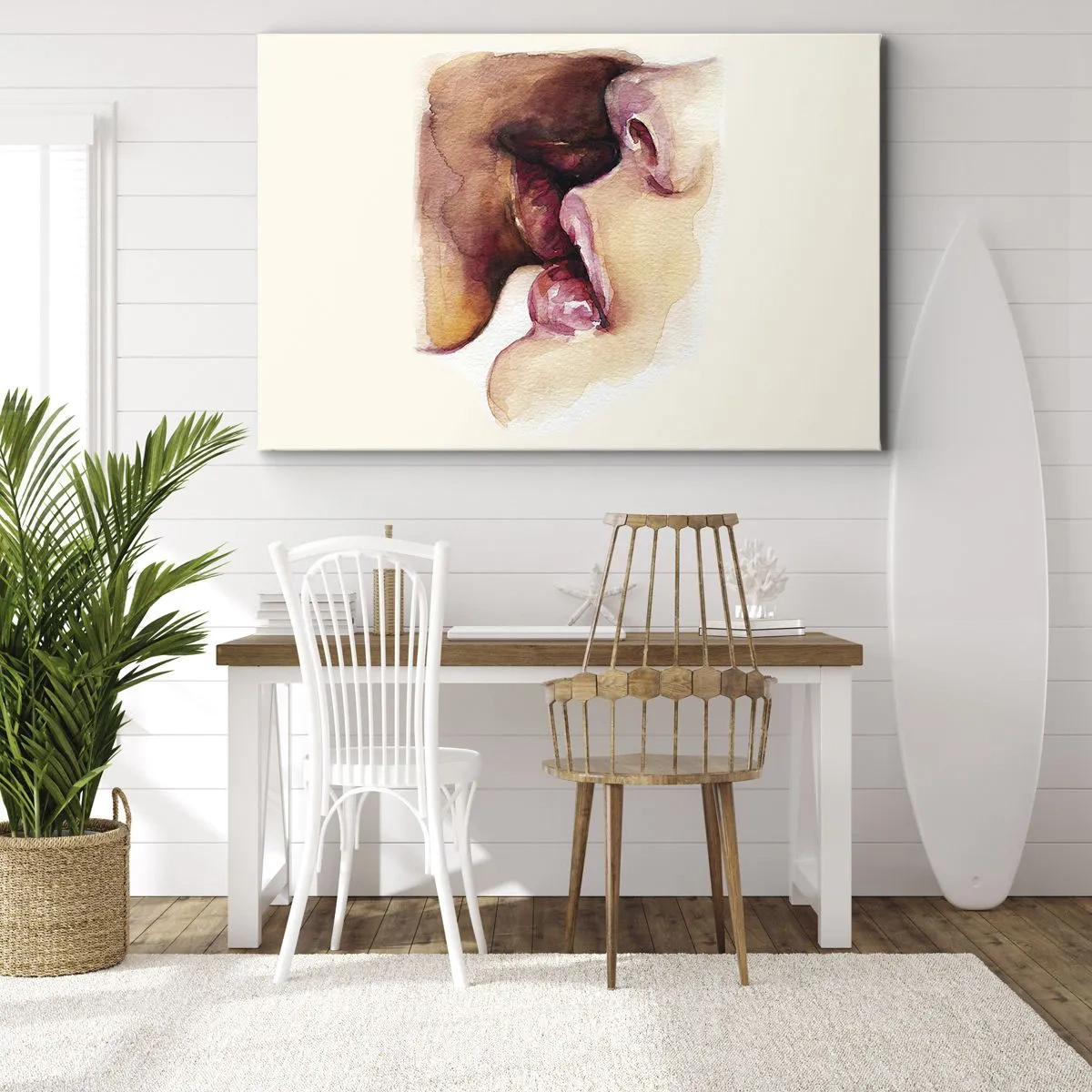 Quadro em tela - Como a noite e o dia, a terra e o céu - 120x80 cm