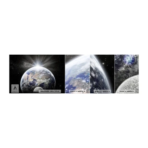 Amostra de papel de parede autocolante Deluxe Sticker - Em pleno esplendor - Astronomia, Cosmos, Galáxia - 100x30 cm