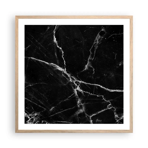 Pôster com moldura de carvalho claro - A vida secreta da pedra - 60x60 cm