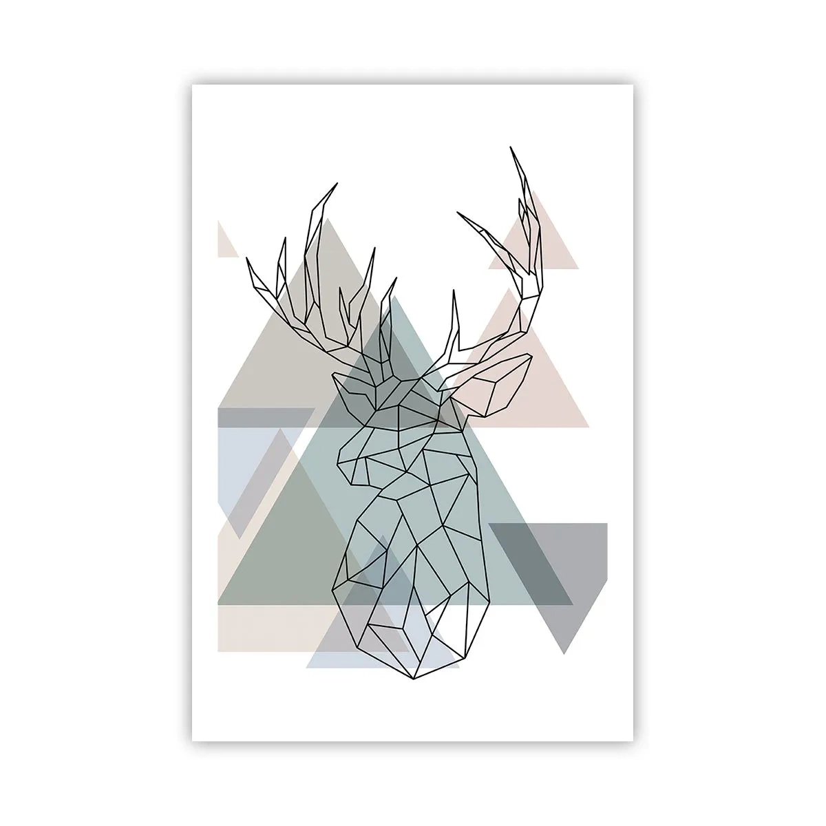 Pôster - Numa floresta geométrica - 61x91 cm