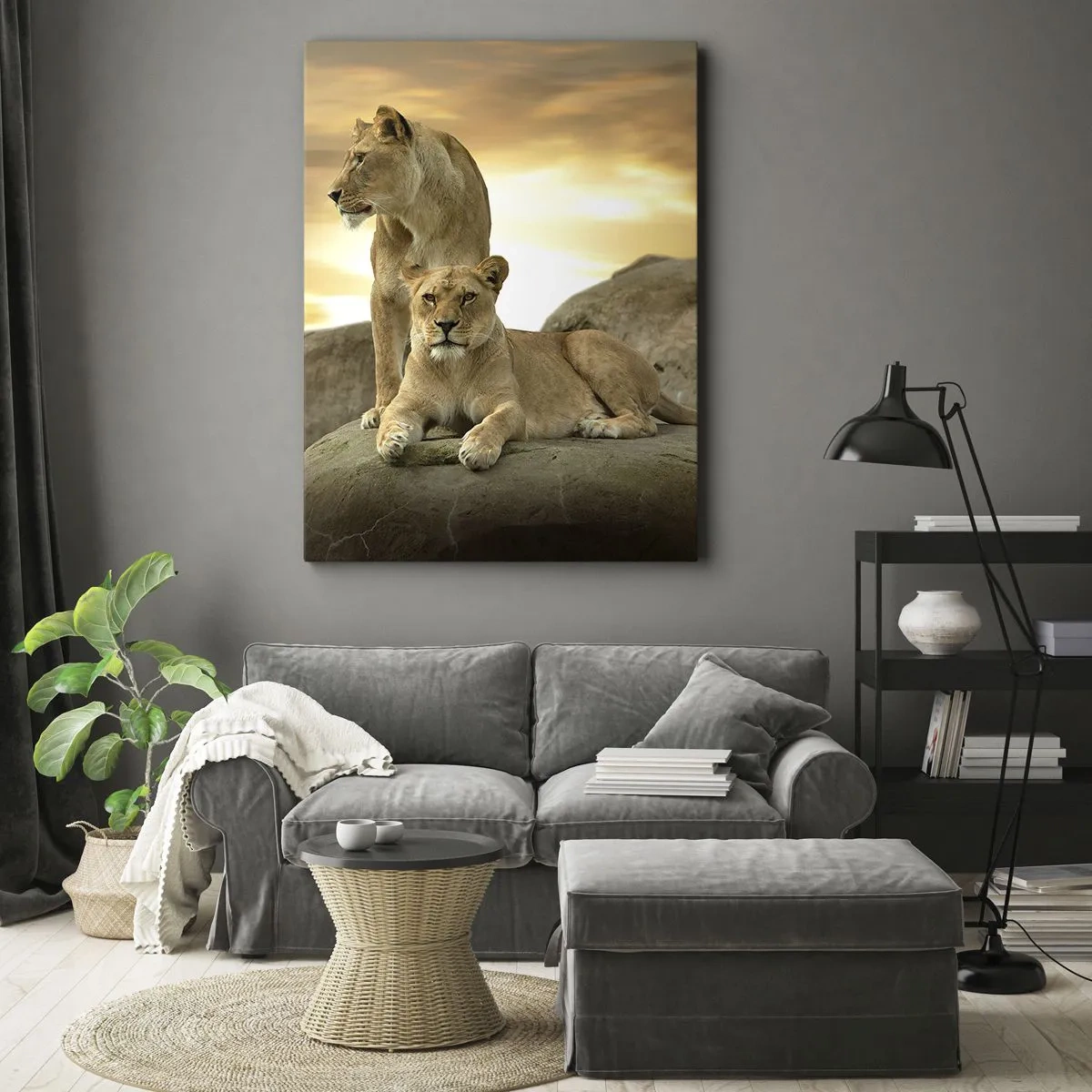 Quadro em tela - Majestade real - 50x70 cm
