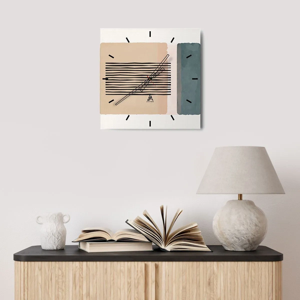 Relógio de parede - Relógio em vidro - Está tudo bem - 30x30 cm