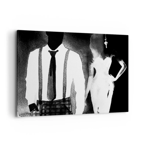 Quadro em tela - Num clima noir - 100x70 cm
