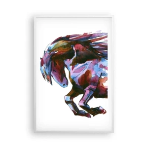 Pôster em moldura branca - Em êxtase - 61x91 cm