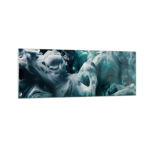 Quadro em vidro - Movimento de cores - 140x50 cm