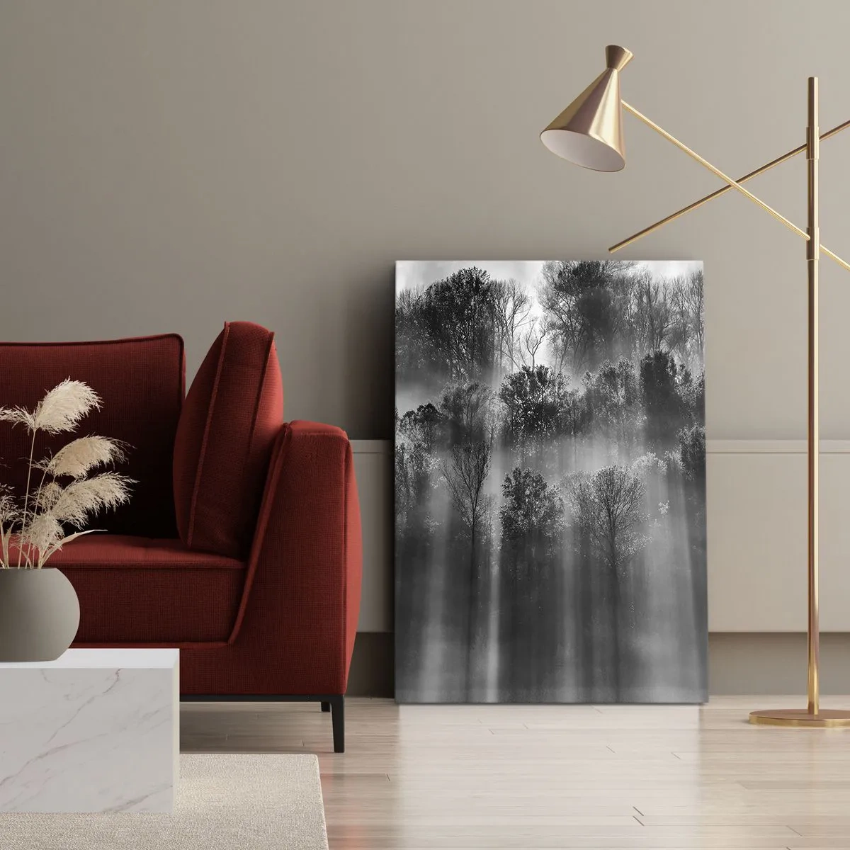 Quadro em tela - Em correntes de luz - 50x70 cm