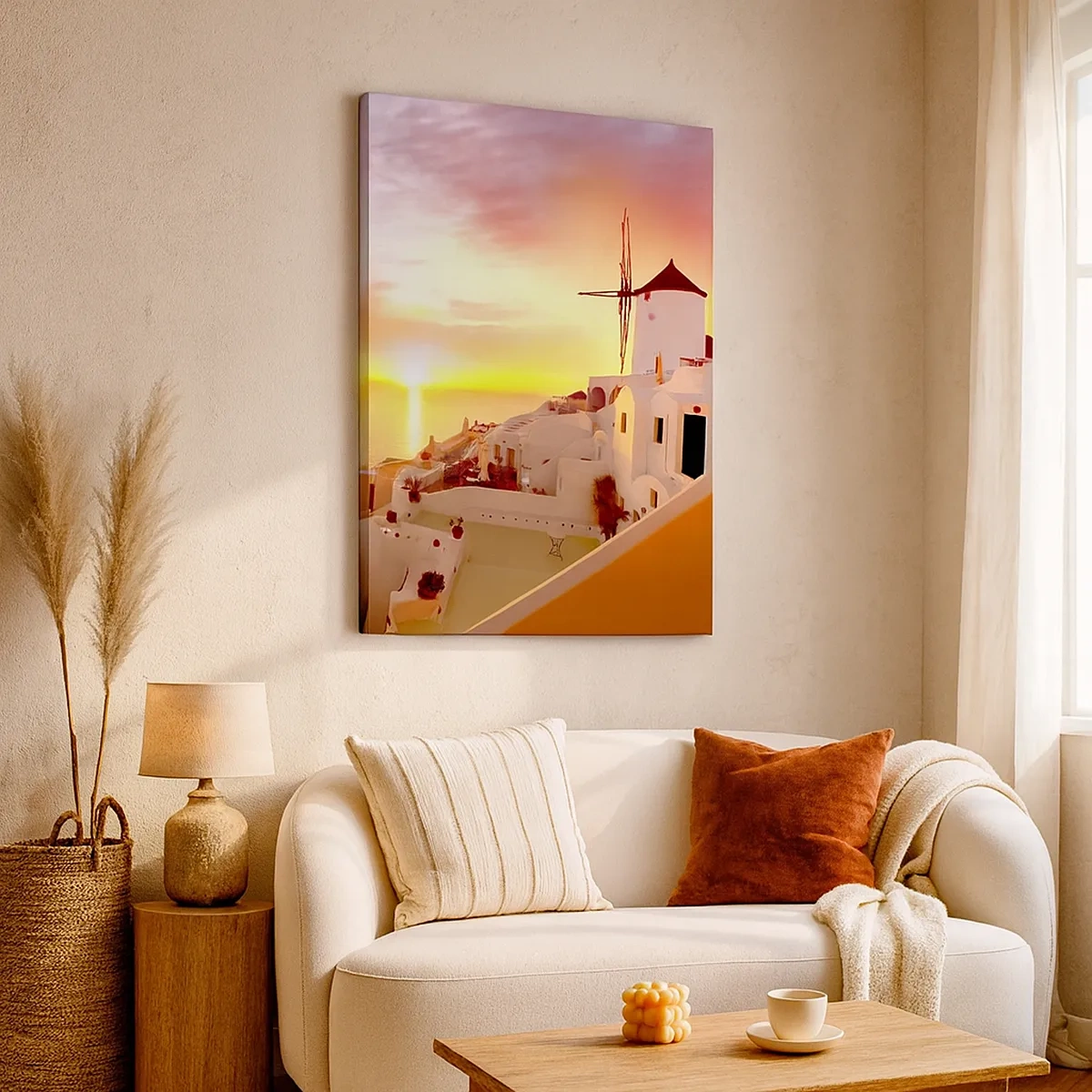 Quadro em tela - Derreter em branco e ouro - 50x70 cm