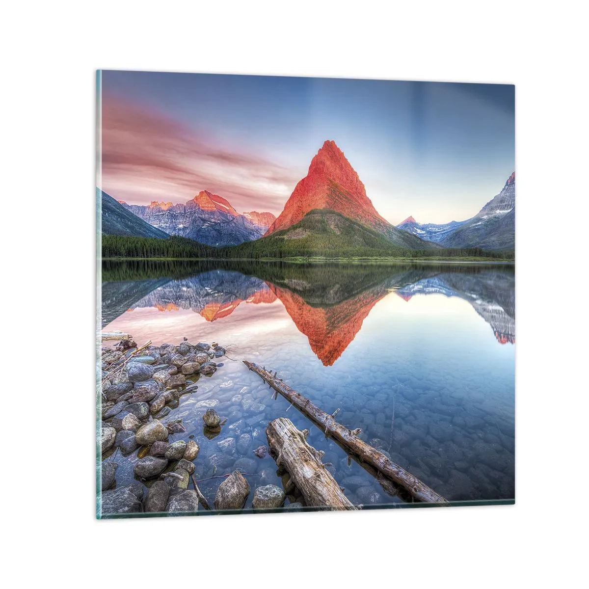 Quadro em vidro - Calor e frio - 70x70 cm