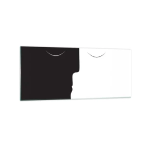 Quadro em vidro - Unidade de opostos - 120x50 cm