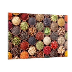 Quadro em vidro - Todos os sabores do mundo - 120x80 cm