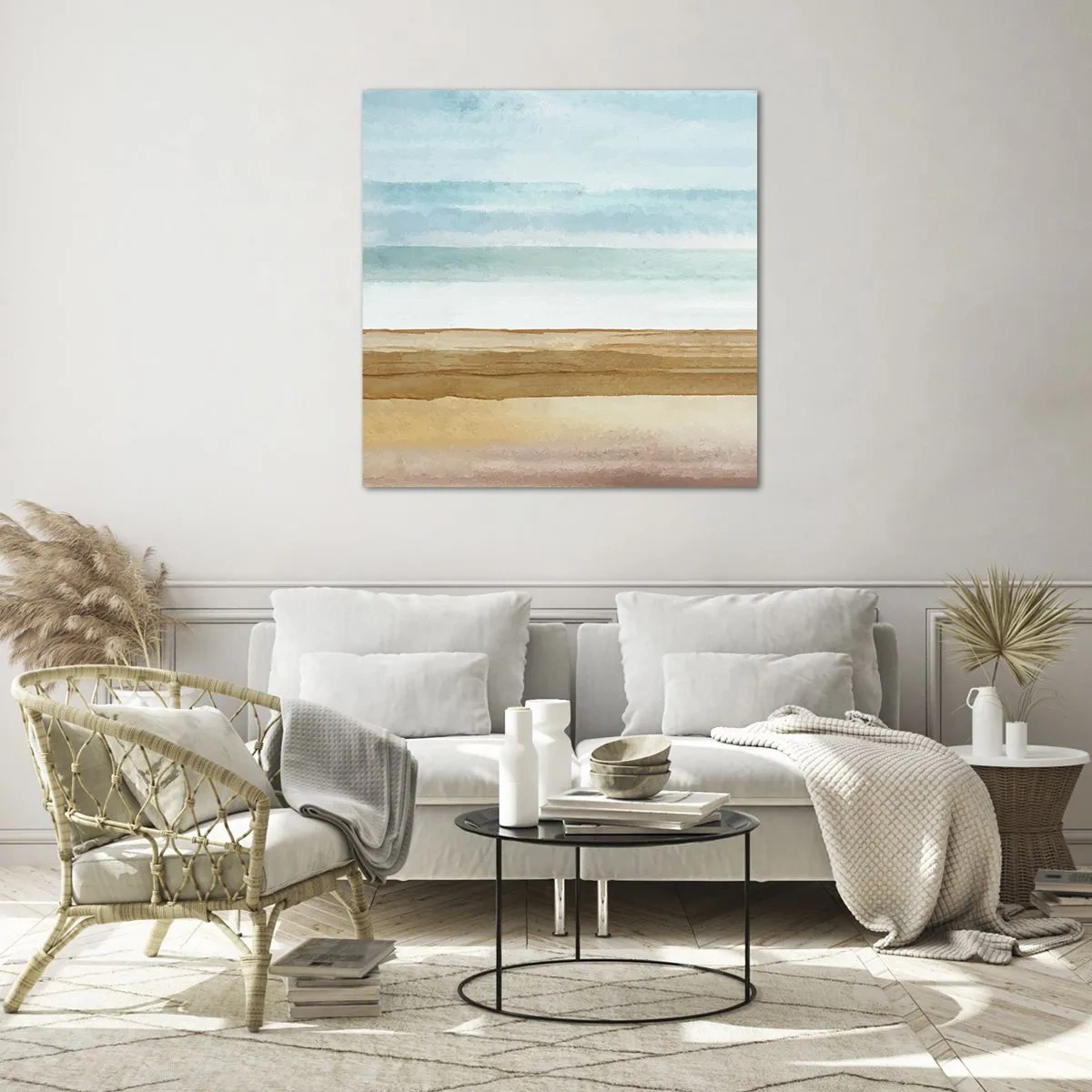 Quadro em vidro - Serenidade - 40x40 cm