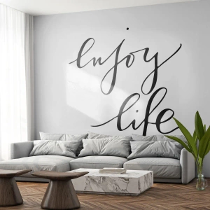Papel de Parede Autocolante Deluxe Sticker - Nada mais... - Tipografia, Afirmação, Máxima - 400x280 cm