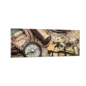 Quadro em vidro - Definir um rumo - 140x50 cm