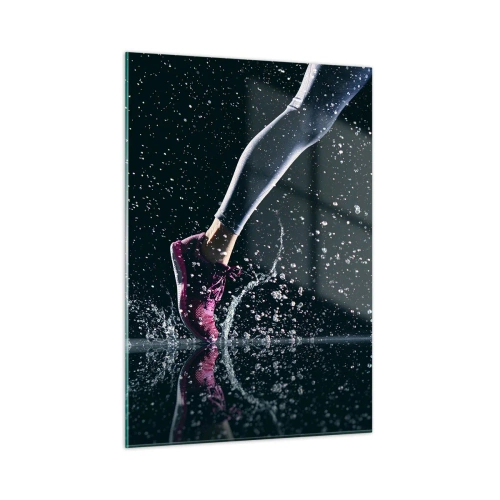 Quadro em vidro - Quanta força nas pernas - 50x70 cm