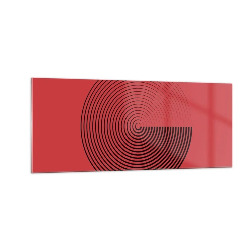 Quadro em vidro - Movimento circular - 100x40 cm