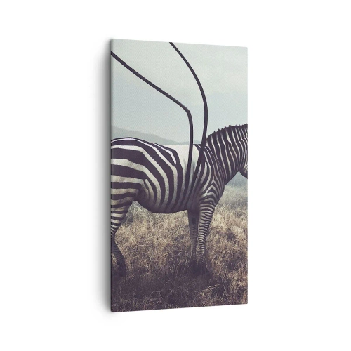 Quadro em tela - Atenção! Falha - 45x80 cm