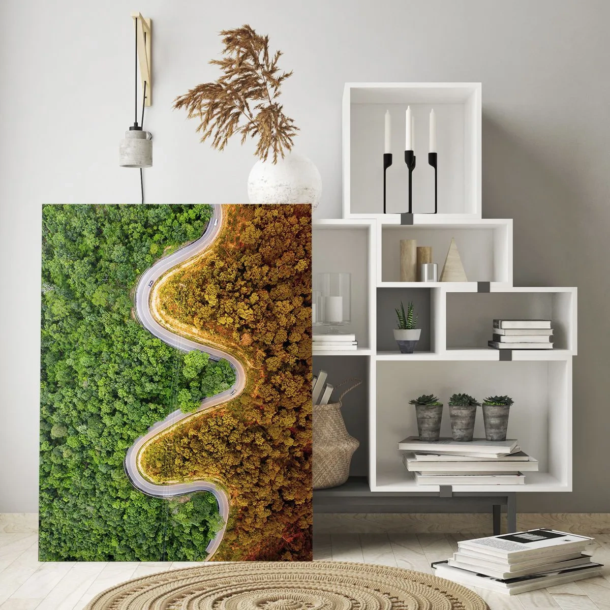Quadro em vidro - Fronteiras e descobertas - 50x70 cm