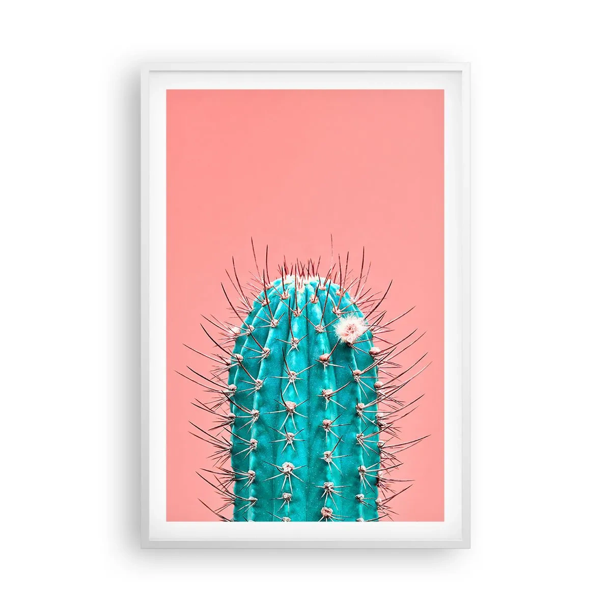 Pôster em moldura branca - Apenas olhe - 61x91 cm