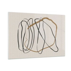 Quadro em vidro - Composição – dança em loop - 100x70 cm