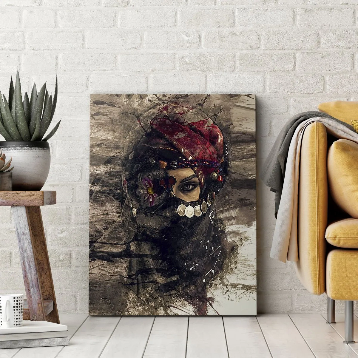 Quadro em tela - Perturbador, para dizer o mínimo - 55x100 cm