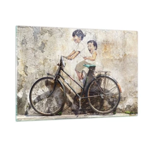 Quadro em vidro - Verdadeiro ou falso? - 120x80 cm