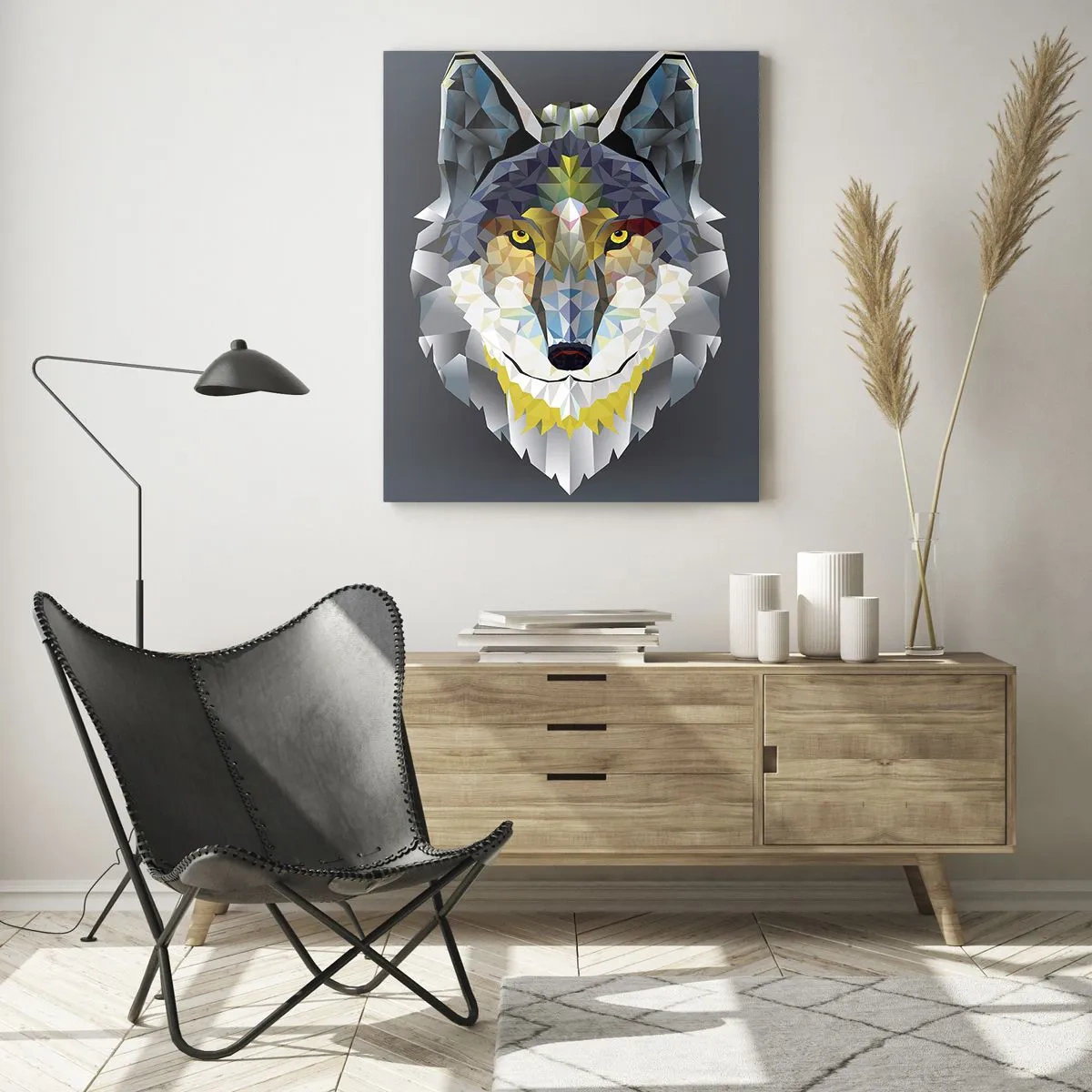 Quadro em vidro - Quem não quer ser lobo, não lhe veste a pele - 70x100 cm