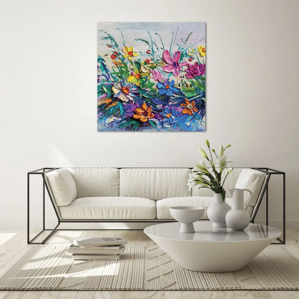 Quadro em vidro - Não é de todo natureza morta - 40x40 cm